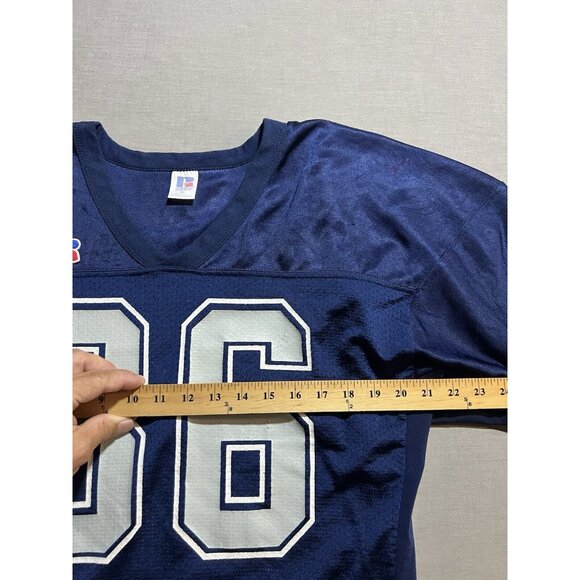 Vintage Russell Athletic '90s Penn State Mesh Football Jersey XL Blue USA - Picture 12 of 16